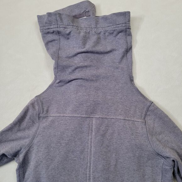 Lululemon Size 4 Asymmetrical Zip Jacket Gray Cotton Blend Sweatshirt Stlye - Picture 6 of 16